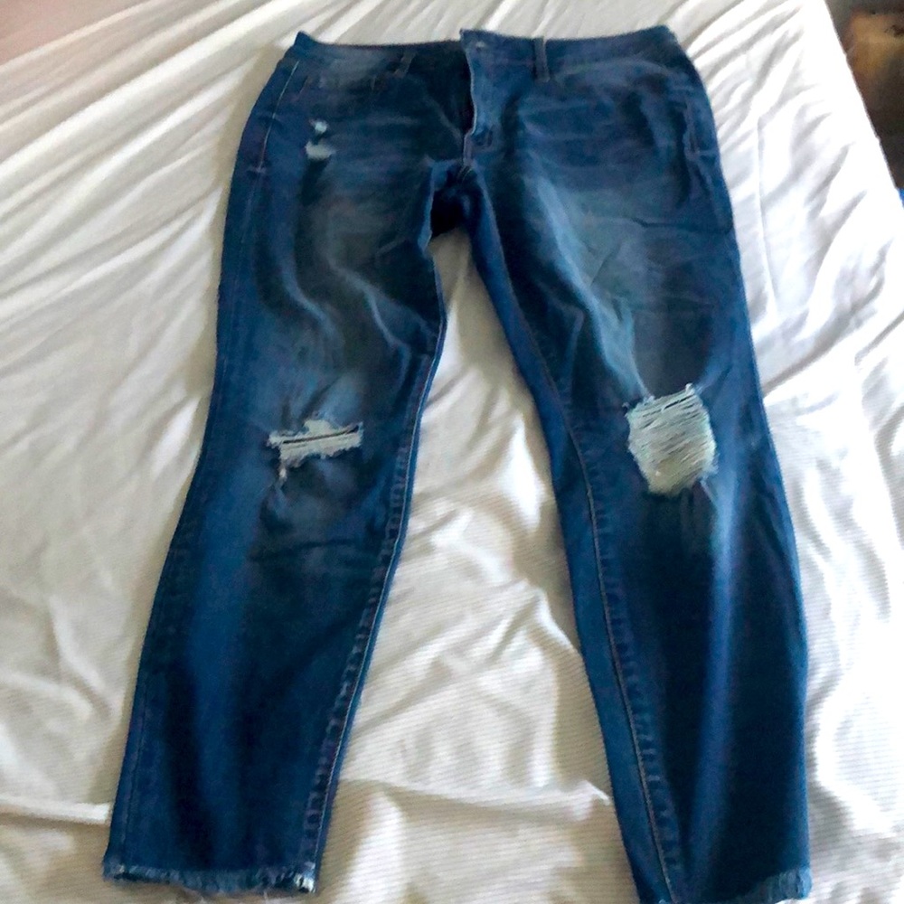 Refuge distressed jegging